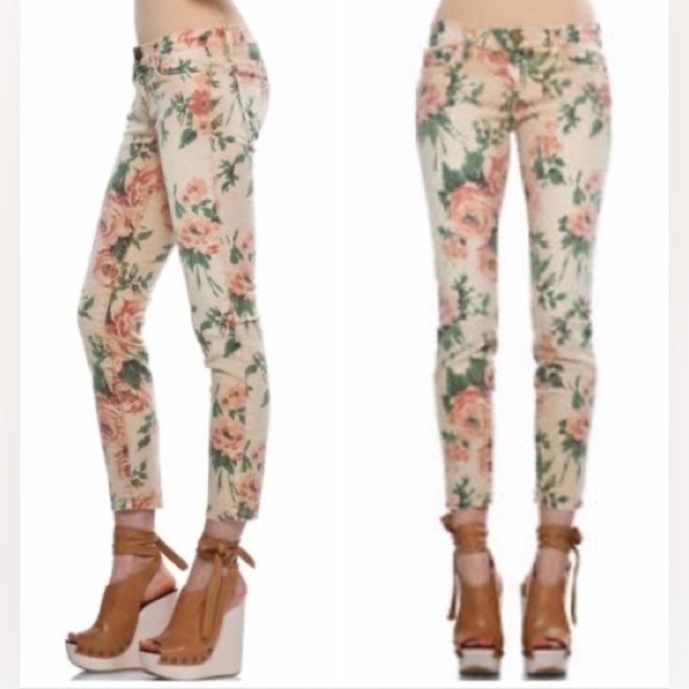 CURRENT/ELLIOTT HAYSTACK FLORAL THE STILETTO SKINNY ANKLE JEANS US 29 - Picture 1 of 4